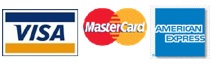 Graphic of credit card accepted for payment