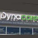 Front of Dynacare lab in Winnipeg